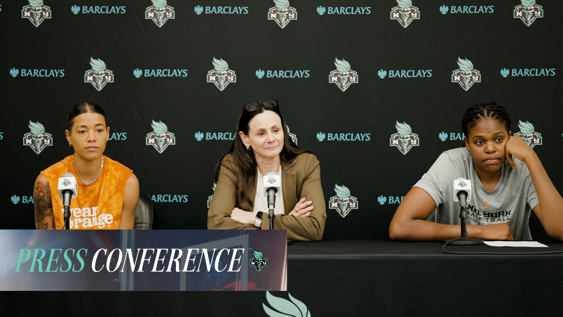 Jonquel Jones, Natasha Cloud & Coach Sandy Brondello | Post Game Press Conference | August 10, 2025